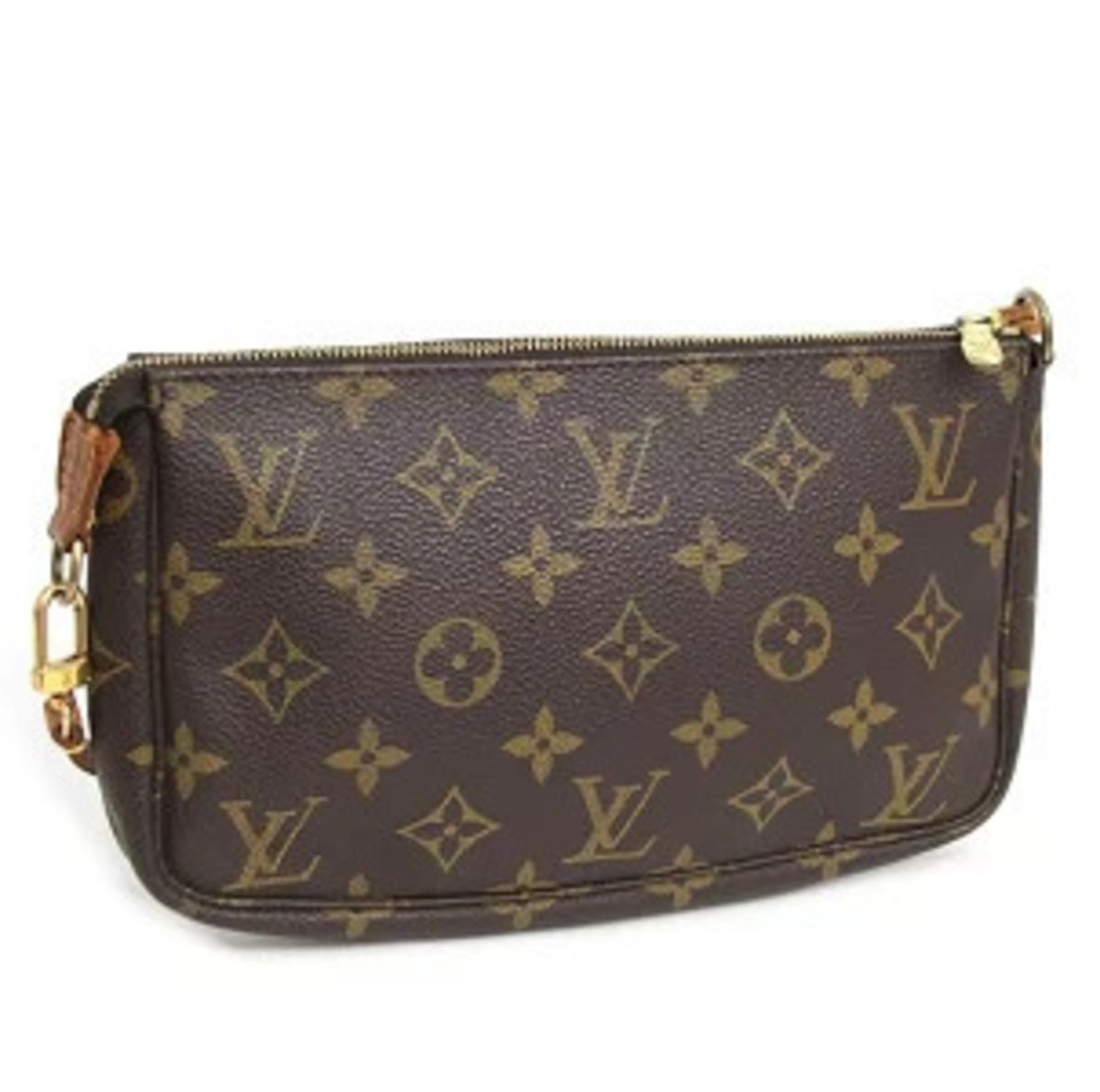 Louis Vuitton Monogram Pochette Accessoires Accessory Clutch Pouch Brown